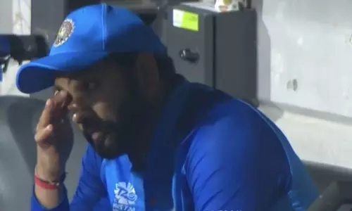 ടി20 ലോകകപ്പ് സെമി തോൽവി; ഡഗ്ഗൗട്ടിലിരുന്ന് വിതുമ്പി രോഹിത് ശർമ, വീഡിയോ