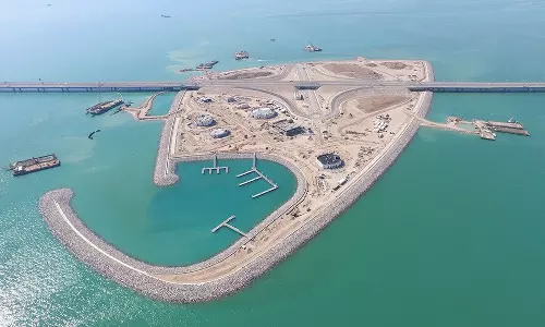 കുവൈത്തിൽ ഷെയ്ഖ് ജാബർ കോസ്‌വേയോടനുബന്ധിച്ച് കൃത്രിമ ദ്വീപ്: ജോലി പുരോഗമിക്കുന്നു