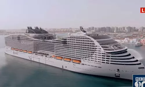 ഖത്തറിൽ കടൽ കൊട്ടാരമായ എം.എസ്.സി യൂറോപ്പ കപ്പലിന് നാളെ പേരിടും