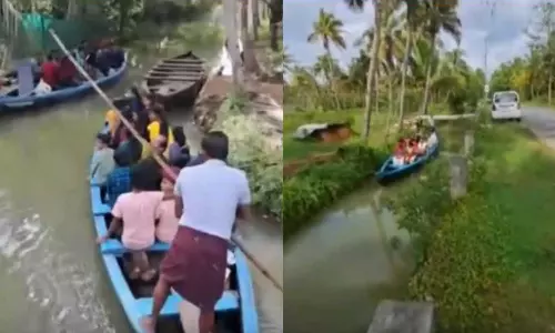 ഏഴുപേർ മാത്രം സഞ്ചരിക്കേണ്ട വള്ളത്തിൽ ഇരട്ടിയിലേറെ ആളുകൾ; മൺട്രോത്തുരുത്തിൽ സുരക്ഷാക്രമീകരണങ്ങൾ പാലിക്കാതെ വിനോദ സഞ്ചാരം ഏഴുപേർ മാത്രം സഞ്ചരിക്കേണ്ട വള്ളത്തിൽ ഇരട്ടിയിലേറെ ആളുകൾ; മൺട്രോത്തുരുത്തിൽ സുരക്ഷാക്രമീകരണങ്ങൾ പാലിക്കാതെ വിനോദ സഞ്ചാരം