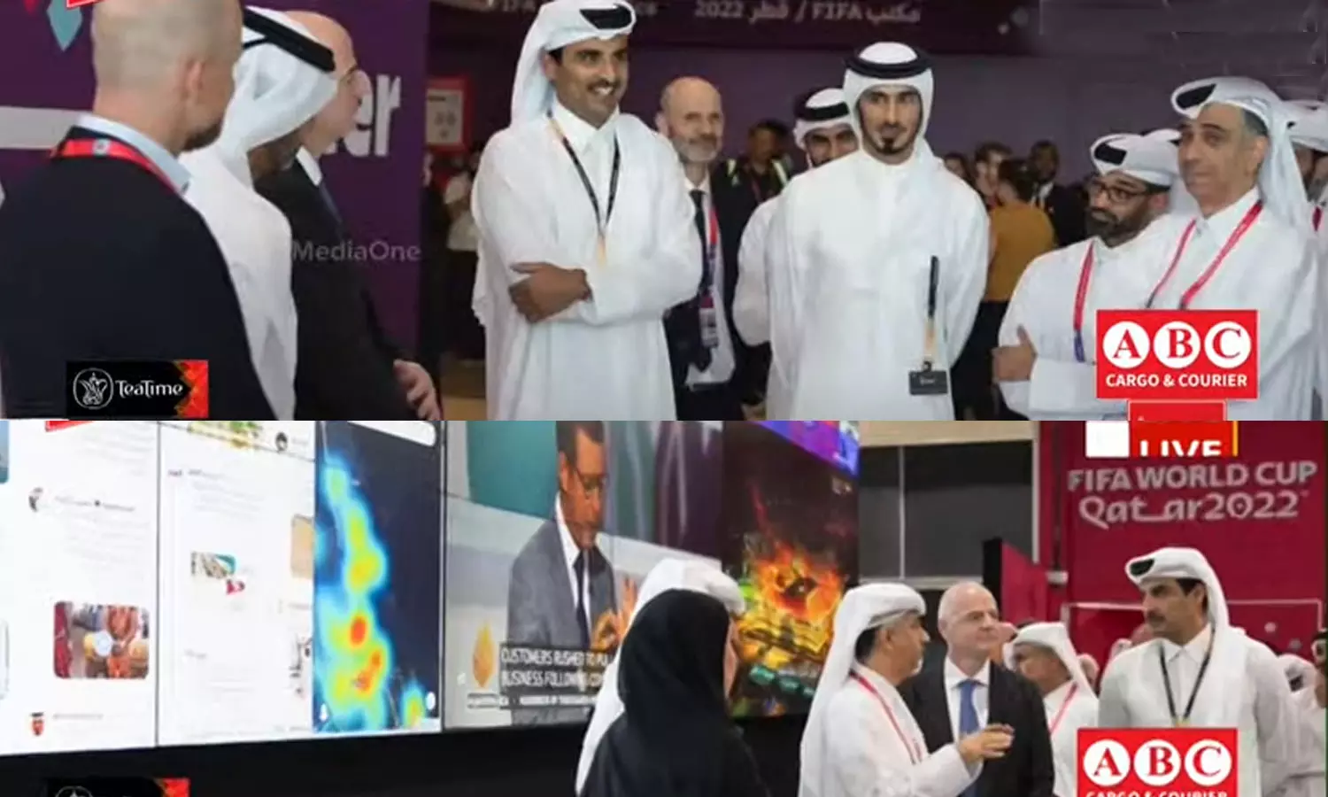 ലോകകപ്പിന്റെ പ്രധാന കമാന്‍ഡ് സെന്റര്‍ സന്ദര്‍ശിച്ച് ഖത്തര്‍ അമീര്‍