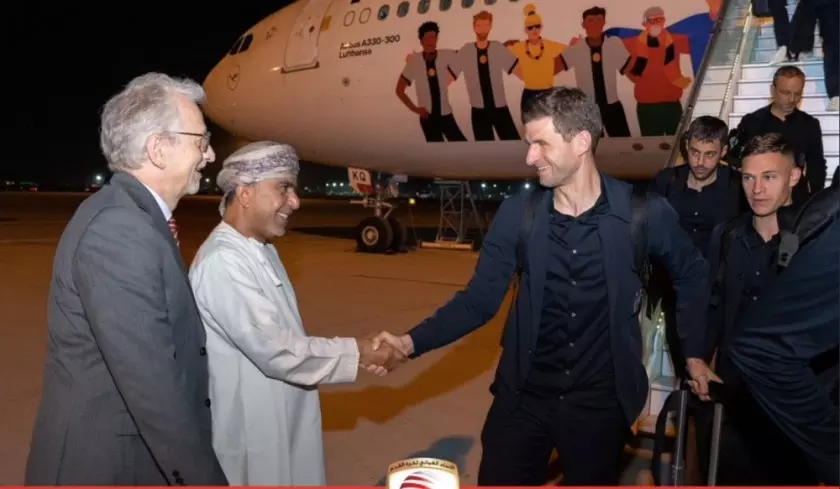 ലോകകപ്പ് മുന്നൊരുക്കങ്ങൾക്കായി   ജർമൻ ഫുട്‌ബോൾ ടീം ഒമാനിലെത്തി