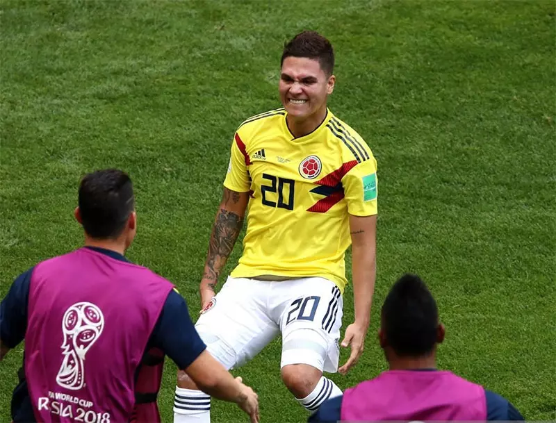 ഹുവാൻഫർ ക്വിന്റേറോ 2018 ലോകകപ്പ് മത്സരത്തിൽ ഹുവാൻഫർ ക്വിന്റേറോ 2018 ലോകകപ്പ് മത്സരത്തിൽ