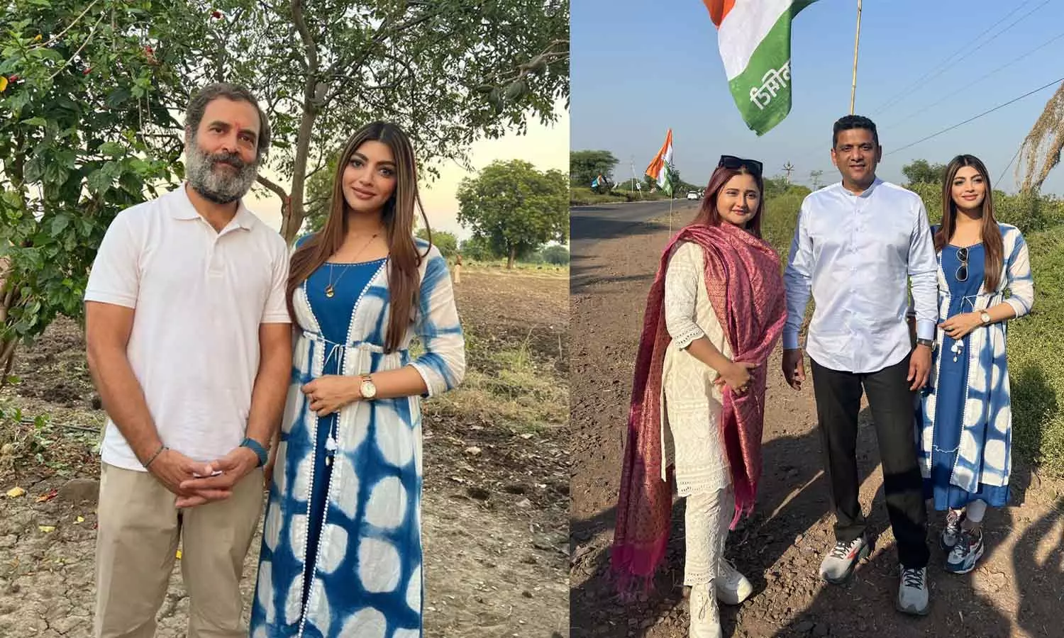 മനോഹരമായ അനുഭവം; ഭാരത് ജോഡോ യാത്രയിൽ രാഹുൽ ഗാന്ധിക്കൊപ്പം നടന്ന് നടി രശ്മി ദേശായ്