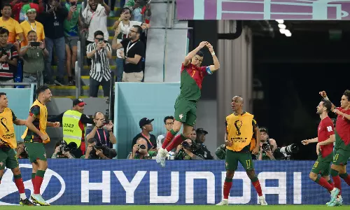 ചരിത്രത്തിലേക്ക് റോണോയുടെ ഗോൾ; അഞ്ച് ലോകകപ്പുകളിൽ സ്കോർ ചെയ്യുന്ന ആദ്യ താരം ചരിത്രത്തിലേക്ക് റോണോയുടെ ഗോൾ; അഞ്ച് ലോകകപ്പുകളിൽ സ്കോർ ചെയ്യുന്ന ആദ്യ താരം