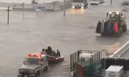 ജിദ്ദയിലുണ്ടായ മഴയില്‍ വൻ നാശനഷ്ടം