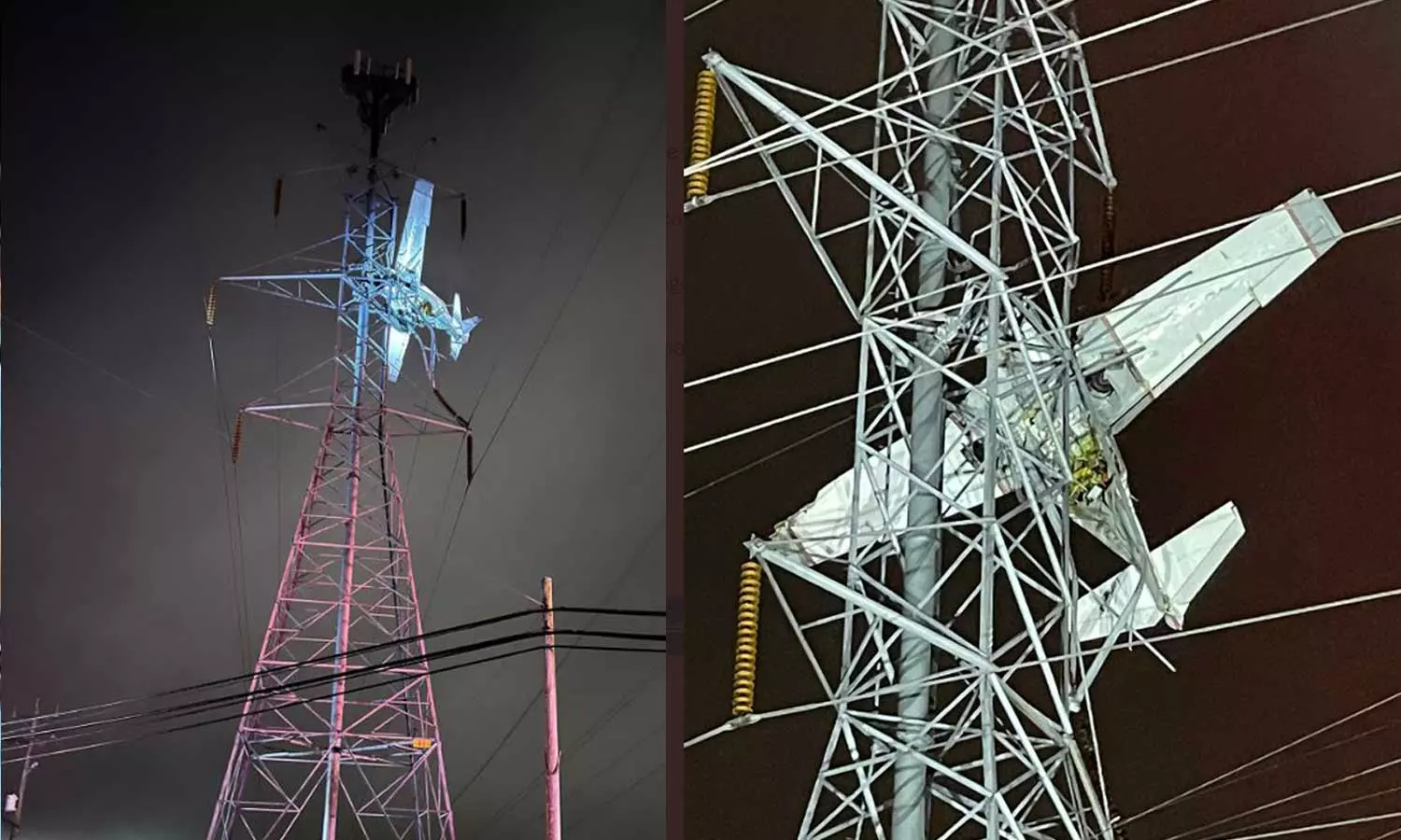 വിമാനം വൈദ്യുത തൂണിലേക്ക് ഇടിച്ചുകയറി; 90,000 വീടുകളിൽ വൈദ്യുതി മുടങ്ങി വിമാനം വൈദ്യുത തൂണിലേക്ക് ഇടിച്ചുകയറി; 90,000 വീടുകളിൽ വൈദ്യുതി മുടങ്ങി