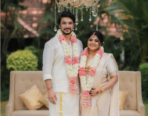 താരദമ്പതികള്‍; ഗൗതം കാര്‍ത്തികും മഞ്ജിമ മോഹനും വിവാഹിതരായി