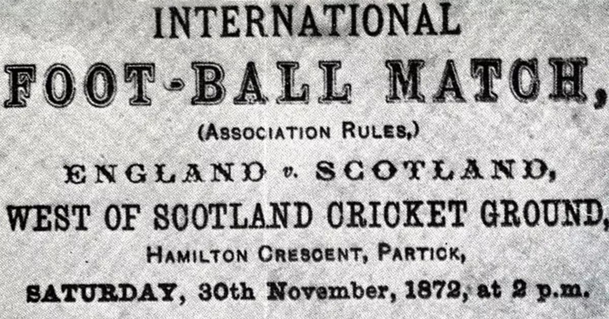 ടിക്കറ്റ് ഒരു ഷില്ലിംഗ്; ആദ്യ അന്താരാഷ്ട്ര ഫുട്ബോൾ മത്സരത്തിന് ഇന്ന് 150 വർഷം ടിക്കറ്റ് ഒരു ഷില്ലിംഗ്; ആദ്യ അന്താരാഷ്ട്ര ഫുട്ബോൾ മത്സരത്തിന് ഇന്ന് 150 വർഷം