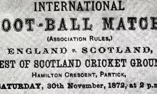 ടിക്കറ്റ് ഒരു ഷില്ലിംഗ്; ആദ്യ അന്താരാഷ്ട്ര ഫുട്‌ബോൾ മത്സരത്തിന് ഇന്ന് 150 വർഷം