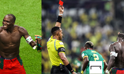 92ാം മിനുട്ടിൽ ഗോൾ, 93ാം മിനുട്ടിൽ ചുവപ്പ് കാർഡ്; ബ്രസീലിനെ വീഴ്ത്തിയത് വിൻസൻറ് അബൂബകർ