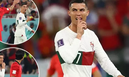ഷട്ട് അപ്പ്; കോച്ച് തന്നെ പിൻവലിച്ചപ്പോൾ അപമാനിച്ച കൊറിയൻ താരത്തോട് ക്രിസ്റ്റിയാനോ റൊണാൾഡോ