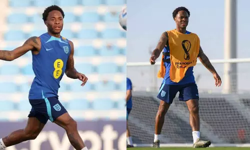 വീട്ടിൽ കവർച്ച: ഇംഗ്ലണ്ടിന്റെ ലോകകപ്പ് ടീമിൽ നിന്ന് നാട്ടിലേക്ക് മടങ്ങി റഹീം സ്റ്റെർലിങ്‌