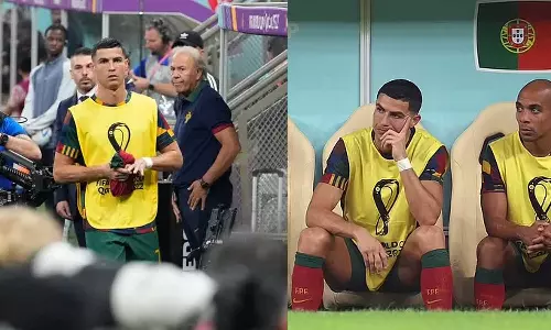 വിവാദം തുടരുന്നു: സബ്സ്റ്റിറ്റിയൂട്ടുകൾക്കൊപ്പം പരിശീലനത്തിനിറങ്ങാൻ വിസമ്മതിച്ച് റൊണാൾഡോ