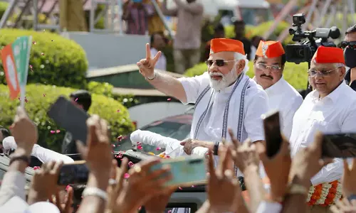 ഗുജറാത്തിലെ ബി.ജെ.പി മുന്നേറ്റം; നരേന്ദ്രമോദി പാർട്ടി പ്രവർത്തകരെ അഭിസംബോധന ചെയ്യും