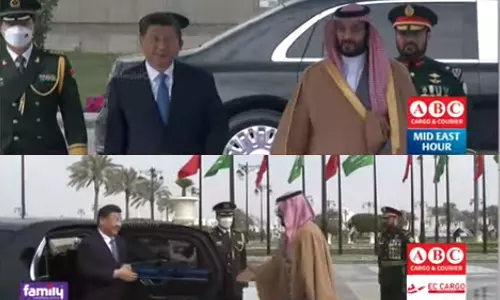 സൗദിയിൽ ചൈനീസ് പ്രസിഡന്റിന് ലഭിച്ചത് സമീപകാലത്തെ ഏറ്റവും മികച്ച വരവേൽപ് സൗദിയിൽ ചൈനീസ് പ്രസിഡന്റിന് ലഭിച്ചത് സമീപകാലത്തെ ഏറ്റവും മികച്ച വരവേൽപ്