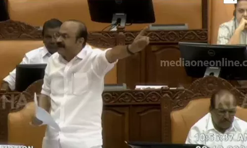 v.d satheesan, niyama sabha, life mission case