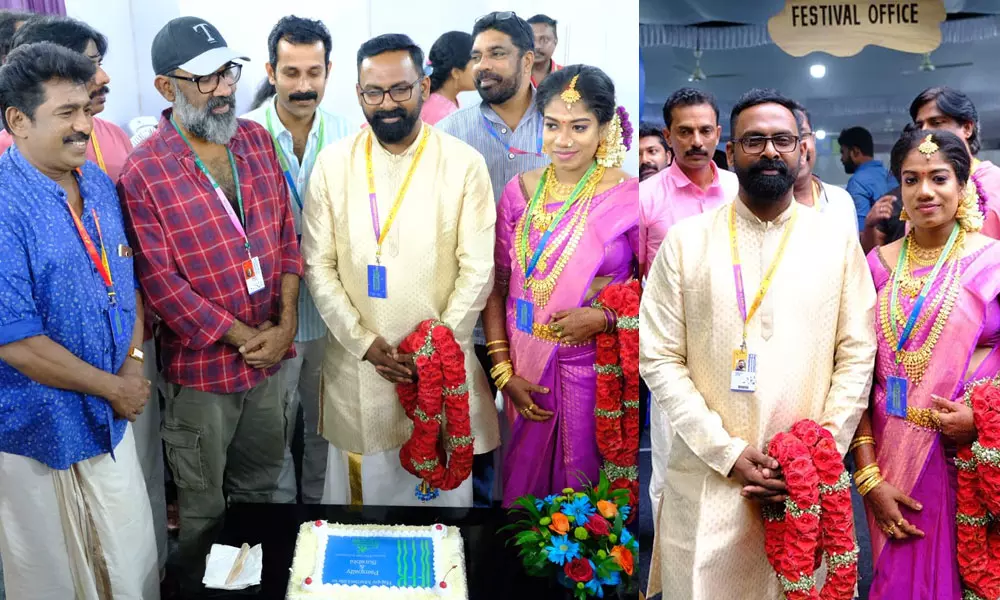 ആറ് വര്‍ഷം മുമ്പ് ചലച്ചിത്ര മേളയില്‍ കണ്ടുമുട്ടി; ഇന്ന് അതേ വേദിയില്‍ മിന്നുകെട്ടി ചിത്രം, പാമ്പള്ളിക്ക് ഐ.എഫ്.എഫ്.കെ സ്പെഷ്യലാണ്