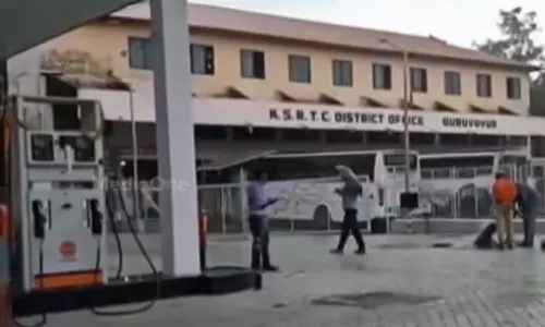 ഇന്ധന ടാങ്കിൽ വെള്ളം കയറി; ഗുരുവായൂരിൽ കെ.എസ്.ആർ.ടി.സി പെട്രോൾ പമ്പ് പൂട്ടി