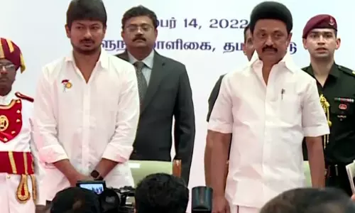 ഉദയനിധി സ്റ്റാലിന്‍ കായിക മന്ത്രിയായി സത്യപ്രതിജ്ഞ ചെയ്തു