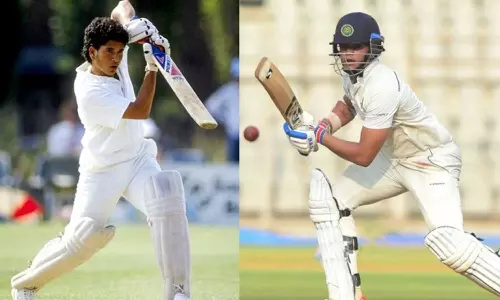 അരങ്ങേറ്റത്തിൽ ശതകം; സച്ചിന്‍റെ റെക്കോര്‍ഡുമായി അർജുൻ ടെണ്ടുൽക്കർ