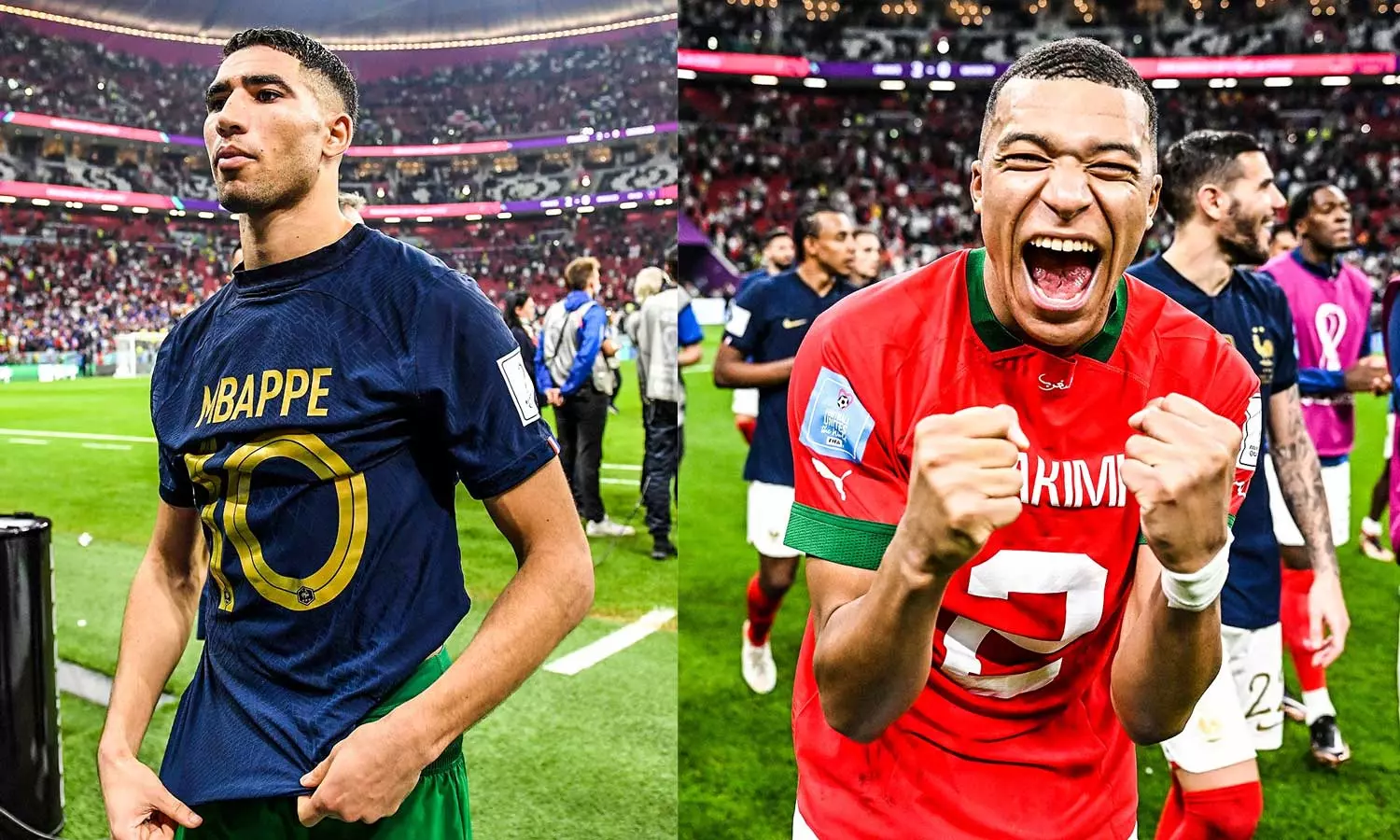 ജേഴ്‌സി കൈമാറി ഹക്കീമിയും എംബാപ്പയും: സൗഹൃദത്തിന്റെ നല്ല കാഴ്ച