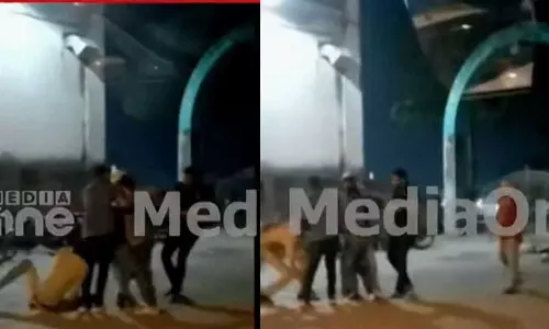 ആഘോഷം അതിരുകടന്നു; കൊച്ചിയിൽ പൊലീസുകാരനെ റോഡിൽ വലിച്ചിഴച്ച് മർദിച്ചു