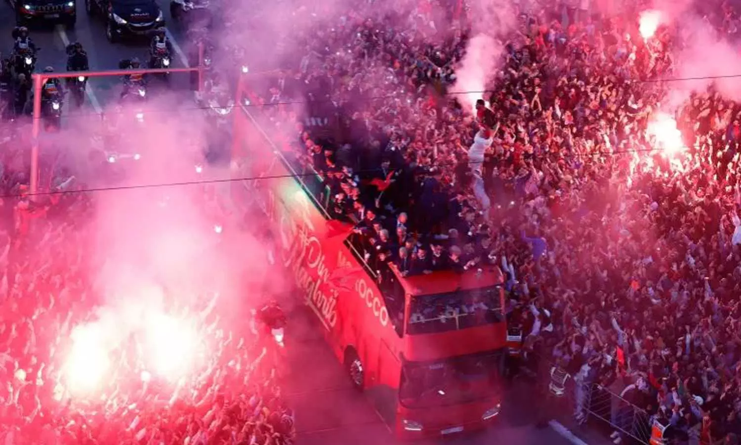 നാലാം സ്ഥാനക്കാരായി തലയുയര്‍ത്തി മടക്കം;  മൊറോക്കൻ ടീമിന് ജന്മനാട്ടിൽ ആവേശകരമായ സ്വീകരണം