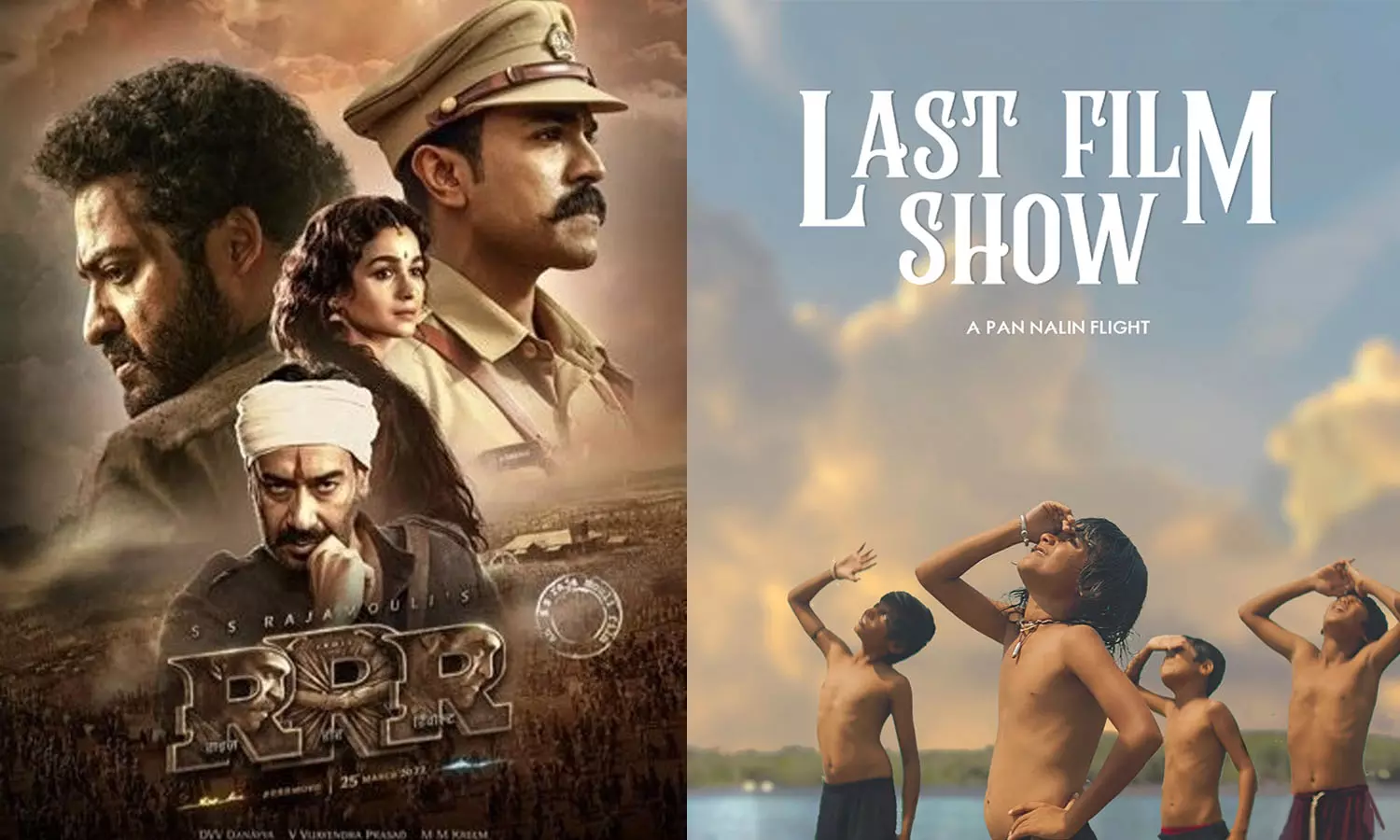 ഇന്ത്യയുടെ ഓസ്കാർ എൻട്രി ഷോർട്ട്‌ലിസ്റ്റിൽ  ഇടം പിടിച്ച് ആർആർആറും,ചെല്ലോ ഷോയും