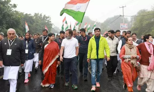 ഭാരത് ജോഡോ യാത്രക്കൊപ്പം ചേര്‍ന്ന് ഡി.എം.കെ എം.പി കനിമൊഴിയും