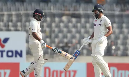 തകര്‍ത്തടിച്ച് പന്തും അയ്യരും; ബംഗ്ലാദേശിനെതിരെ ഇന്ത്യക്ക് ലീഡ്