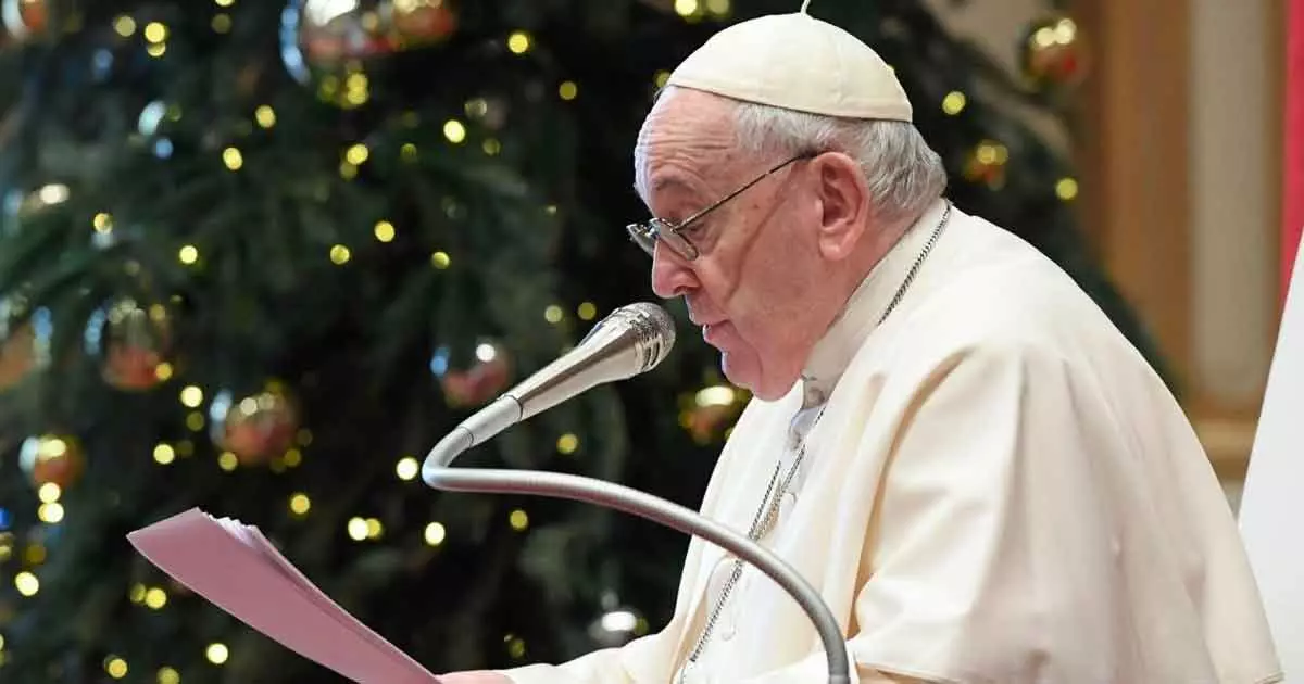 സമാധാനം ആരംഭിക്കുന്നത് വ്യക്തികളിൽ നിന്ന്: ഫ്രാൻസിസ് മാർപ്പാപ്പ