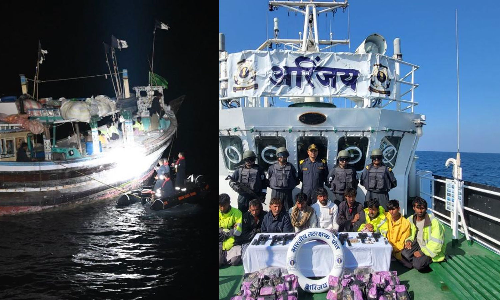 ഗുജറാത്ത് തീരത്ത് നിന്ന് 300 കോടിയുടെ മയക്കുമരുന്നുമായി പാക് ബോട്ട് പിടിയിൽ