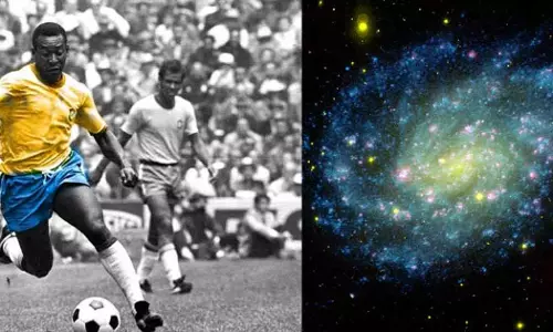 നക്ഷത്രക്കൂട്ടത്തിലെ മഞ്ഞ നക്ഷത്രം: പെലെയ്ക്ക് വിടചൊല്ലി നാസ