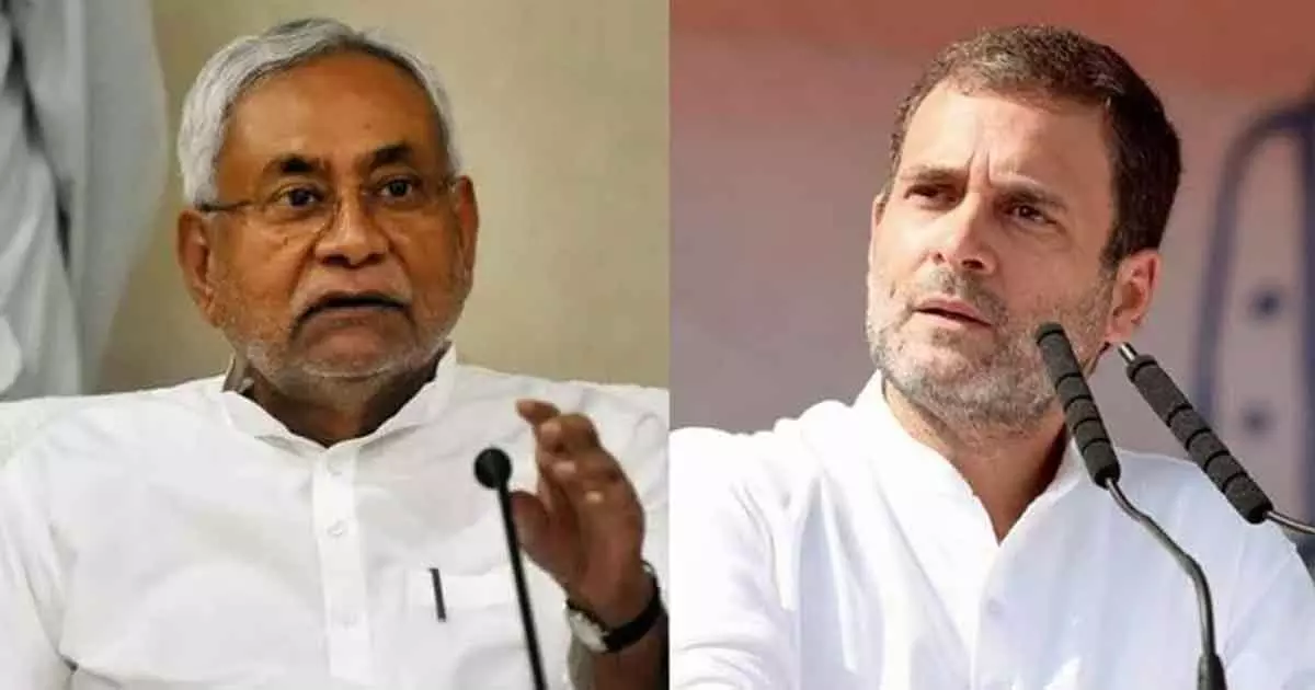 രാഹുലിനെ പ്രധാനമന്ത്രി സ്ഥാനാര്‍ഥിയാക്കുന്നതില്‍ എതിര്‍പ്പില്ല: നിതീഷ് കുമാര്‍