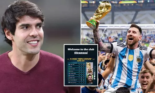 ഇതിഹാസങ്ങളുടെ ട്രിപ്പിൾ ക്രൗൺ ക്ലബിൽ മെസിയും; സ്വാഗതം ചെയ്ത് കക്ക