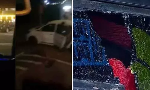 കൈക്കോടാലി കൊണ്ട് വാഹനത്തിന്റെ ചില്ല് തകർത്തു; ആലപ്പുഴയിൽ ശബരിമല തീർഥാടക സംഘത്തിന് നേരെ ആക്രമണം