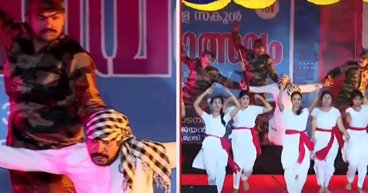 ഒരു വിഭാഗത്തെ തീവ്രവാദികളായി ചിത്രീകരിച്ചു: കലോത്സവ സ്വാഗത ഗാനത്തിനെതിരെ പൊലീസില്‍ പരാതി