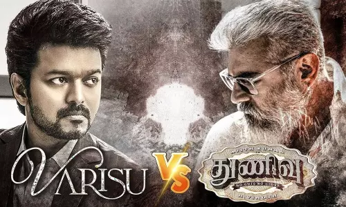 റെക്കോര്‍ഡിട്ട് തുണിവ്, ആദ്യ ഷോ ഒരു മണിക്ക്! വാരിസിന്‍റെ പ്രദര്‍ശനം നാല് മണിക്ക്; തിയറ്ററുകളില്‍ തീപ്പാറും