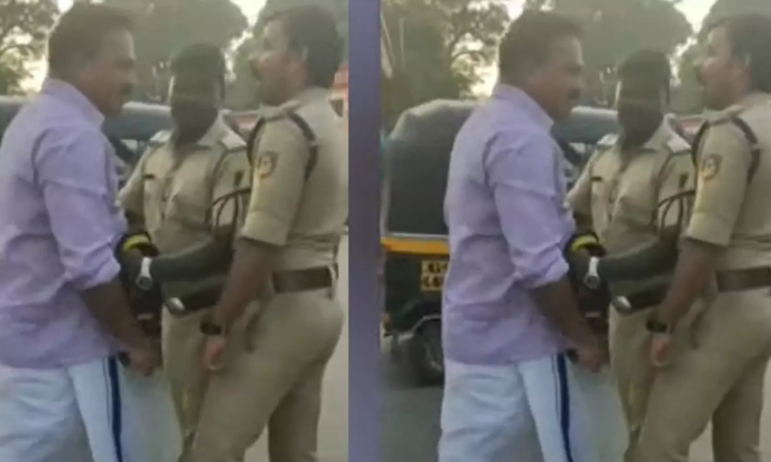ഹെൽമെറ്റ് ധരിക്കാത്തത് ചോദ്യം ചെയ്ത് പൊലീസ് ഉദ്യോഗസ്ഥന് സി.പി.എം നേതാവിന്‍റെ ഭീഷണി