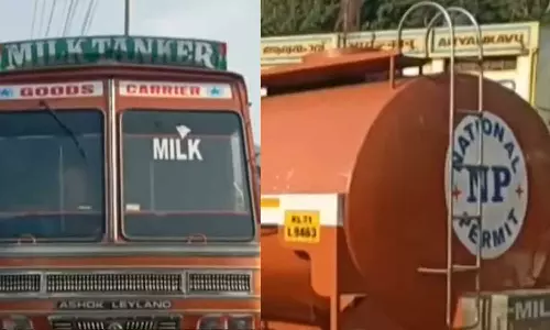 aryankavu check post, milk