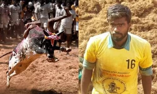 Bull tamer death, Jallikattu in Madurai