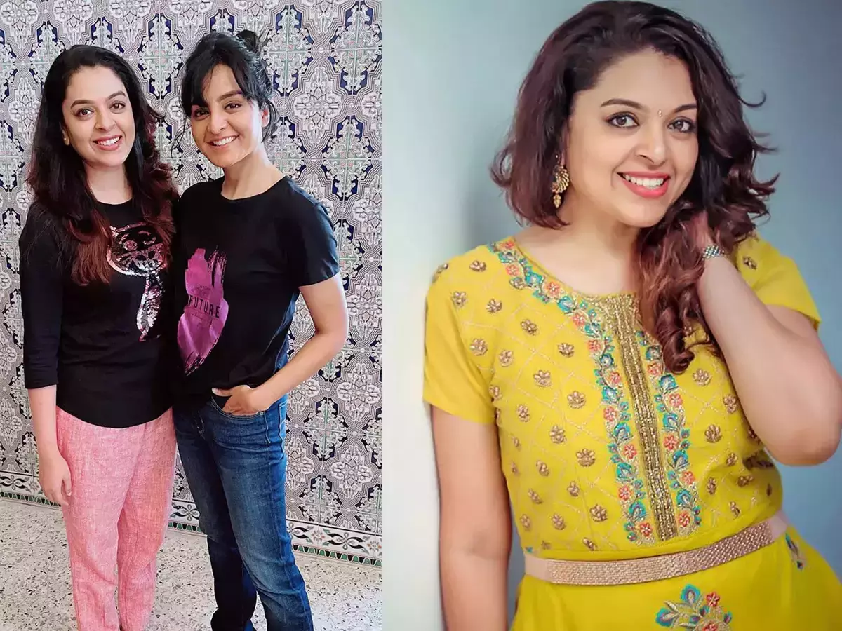 Manju Warrier with Radhika