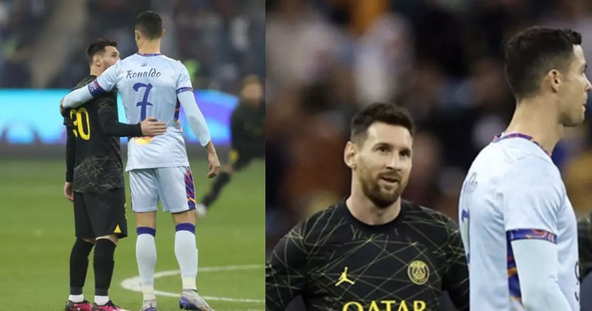 Cristiano Ronaldo and Messi