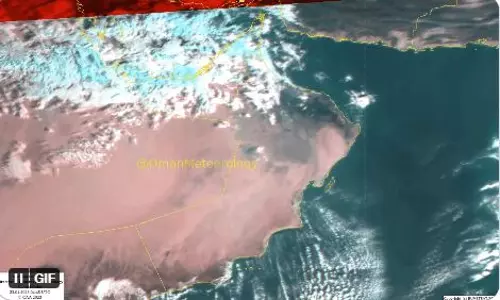 ഒമാനിൽ പുതിയ ന്യൂനമർദ്ദം;   വടക്കൻ മേഖലകളിൽ മഴക്ക് സാധ്യത