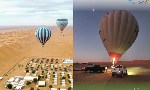 ഹോട്ട് എയർ ബലൂൺ സർവീസ്: വടക്കൻ ശർഖിയ ഗവർണറേറ്റിൽ തുടക്കമായി