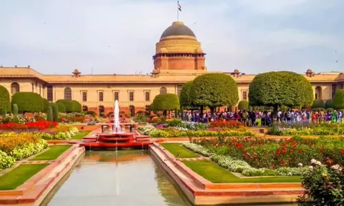 മുഗൾ ഗാർഡൻ ഇനി അമൃത് ഉദ്യാൻ രാഷ്ട്രപതി ഭവനിലെ പൂന്തോട്ടത്തിന്റെ പേര് മാറ്റി മുഗൾ ഗാർഡൻ ഇനി അമൃത് ഉദ്യാൻ രാഷ്ട്രപതി ഭവനിലെ പൂന്തോട്ടത്തിന്റെ പേര് മാറ്റി