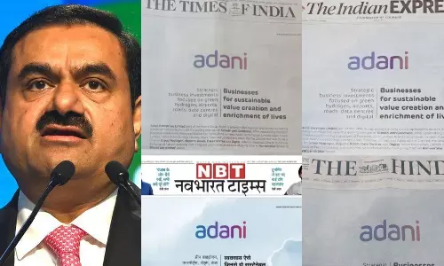 വിടാതെ തിരിച്ചടി; പ്രമുഖ പത്രങ്ങൾക്ക് വാരിക്കോരി പരസ്യം നൽകി അദാനി