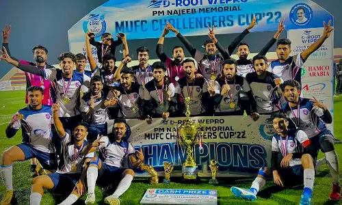 ഡി റൂട്ട് എം.യു.എഫ്.സി ചലഞ്ചേഴ്‌സ് കപ്പ്‌ ഫുട്ബോൾ ടൂർണമെന്റ് യുണൈറ്റഡ് എഫ്.സി അൽ ഖോബാർ ചാമ്പ്യൻമാർ