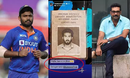 sanju samson,bijumenon,cricket